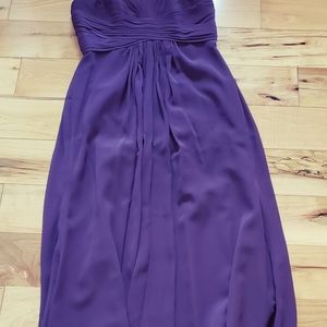 Plum color bridesmaids dress from David's Bridal. Size 8